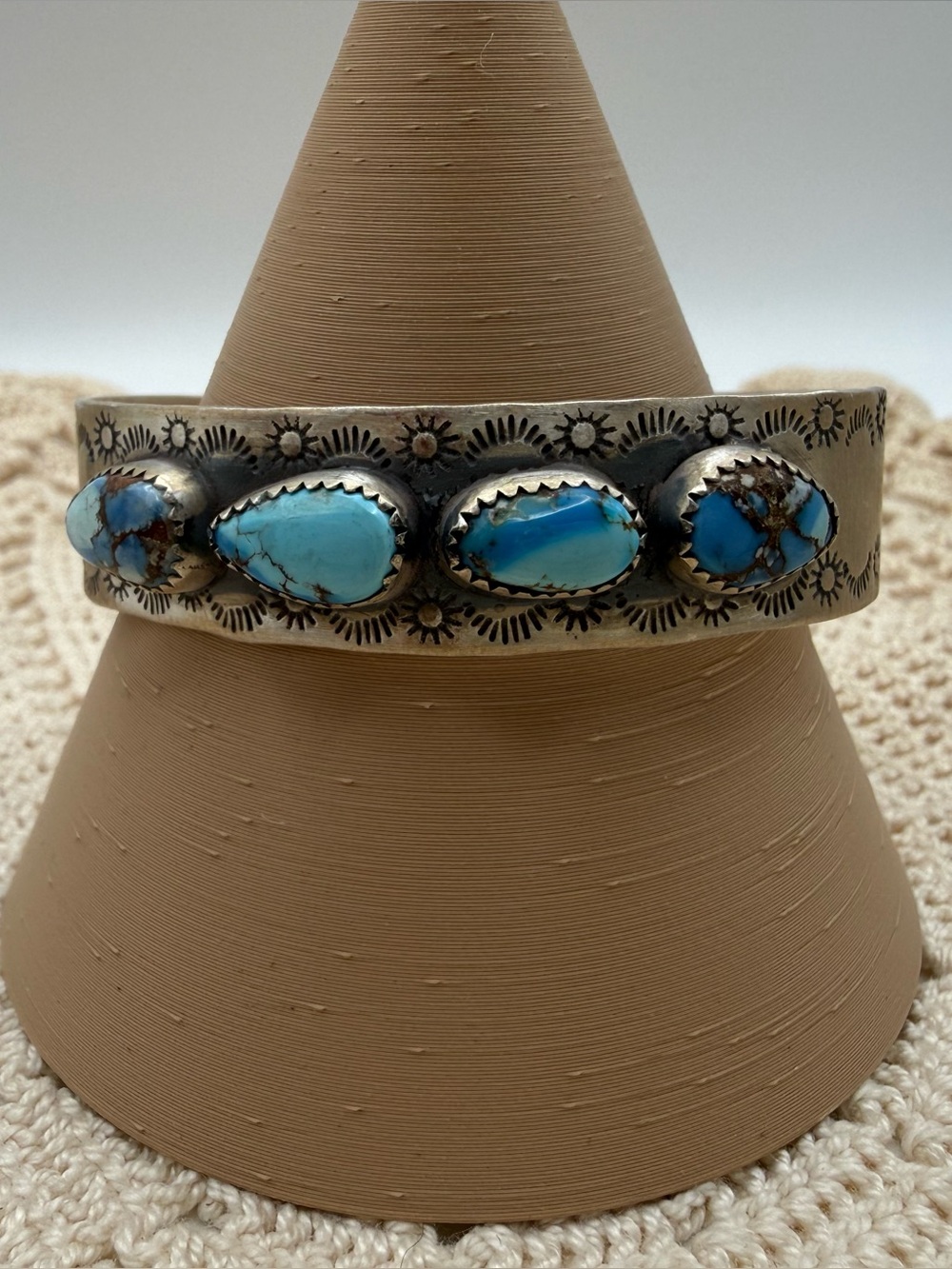Nwt Artisan Golden Hill Turquoise Sterling Silver Cuff Bracelet adj Southwest 21
